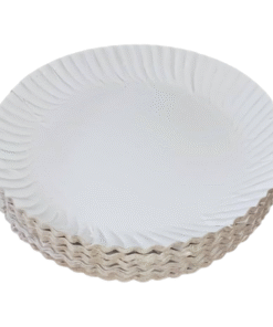 Best Quality Disposable Round White Paper Plate – 7 Inches